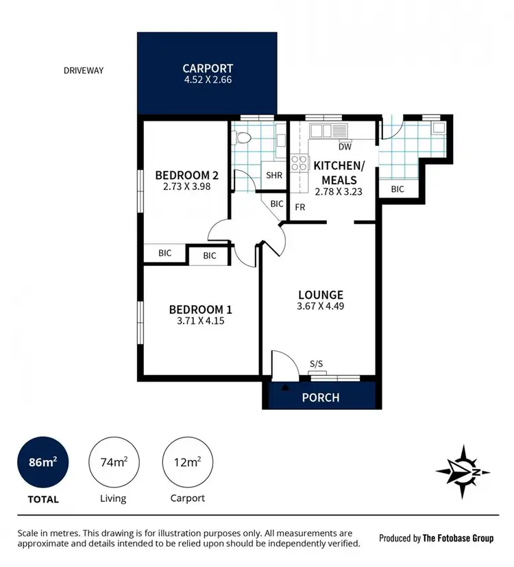 Floorplan of Homely unit listing, 1/29 Stanley Street, Leabrook SA 5068