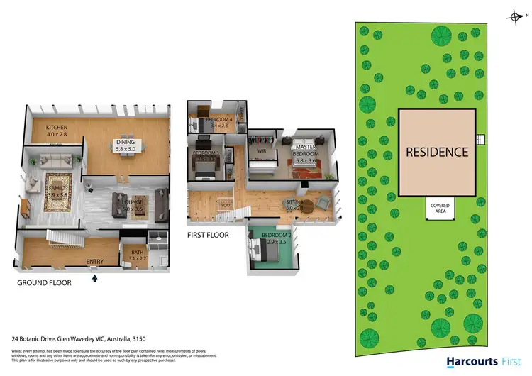 Floorplan of Homely house listing, 24 Botanic Drive, Glen Waverley VIC 3150