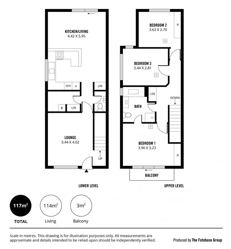 Floorplan of Homely townhouse listing, 1/15 Arnold Drive, Mitchell Park SA 5043