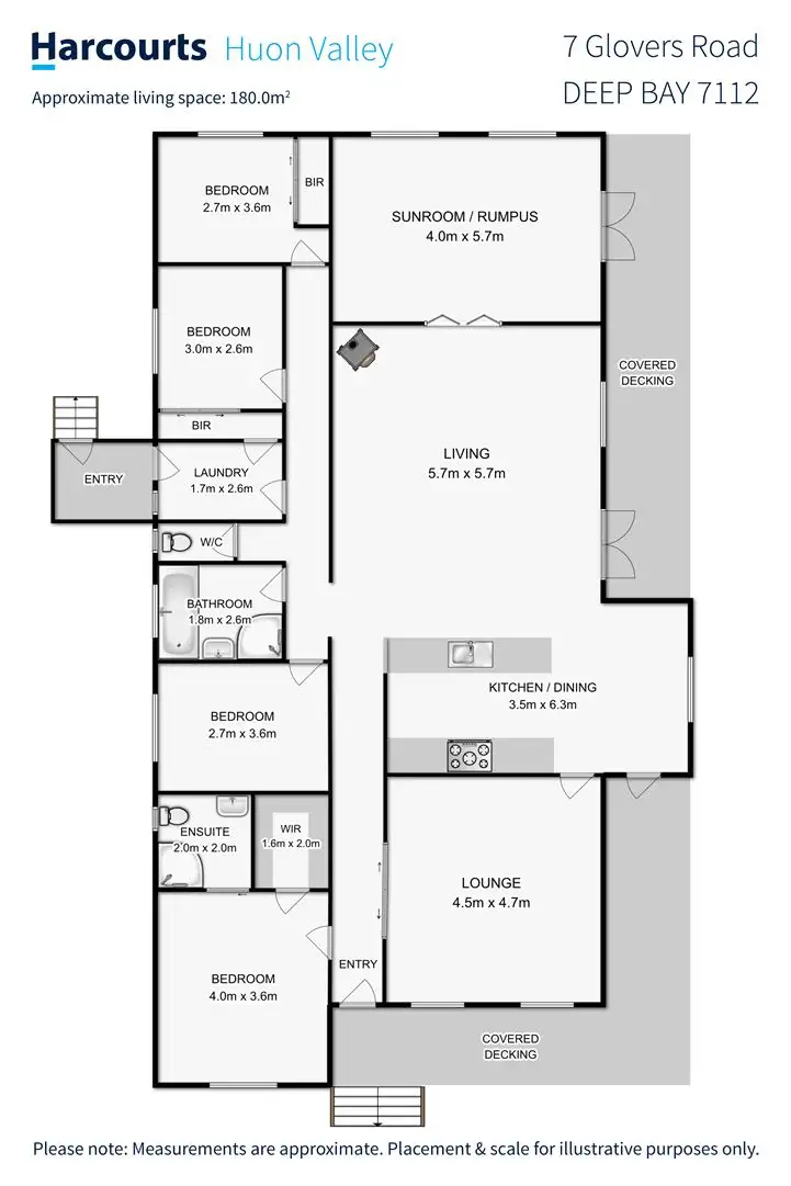 Floorplan of Homely house listing, 7 Glovers Road, Deep Bay TAS 7112