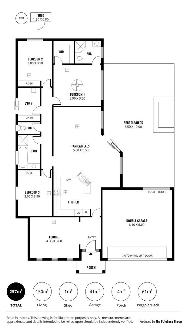 Floorplan of Homely house listing, 55A Morialta Road, Rostrevor SA 5073