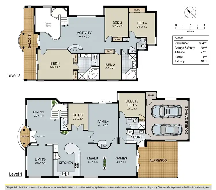 Floorplan of Homely house listing, 15 Clearwater Way, Ascot WA 6104
