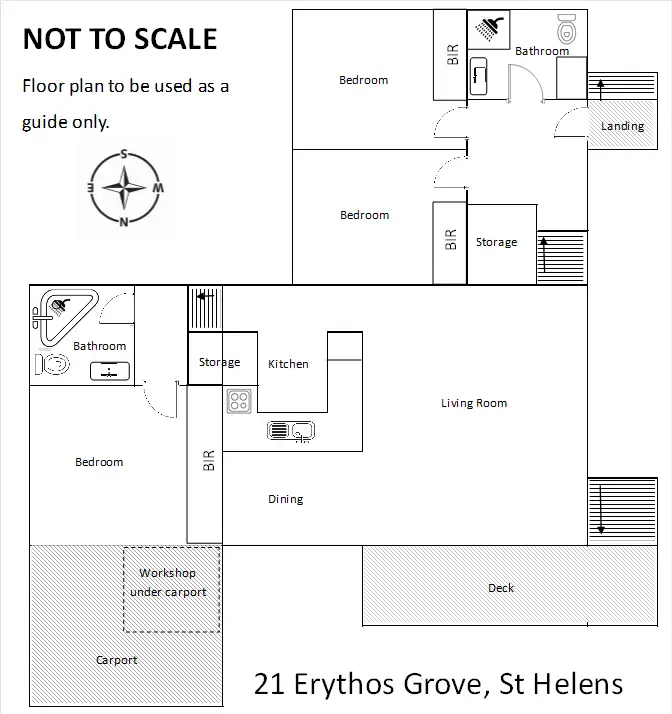 Floorplan of Homely house listing, 21 Erythos Grove, St Helens TAS 7216