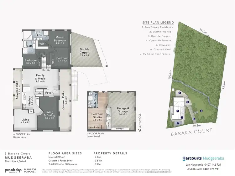 Floorplan of Homely house listing, 5-7 Baraka Court, Mudgeeraba QLD 4213