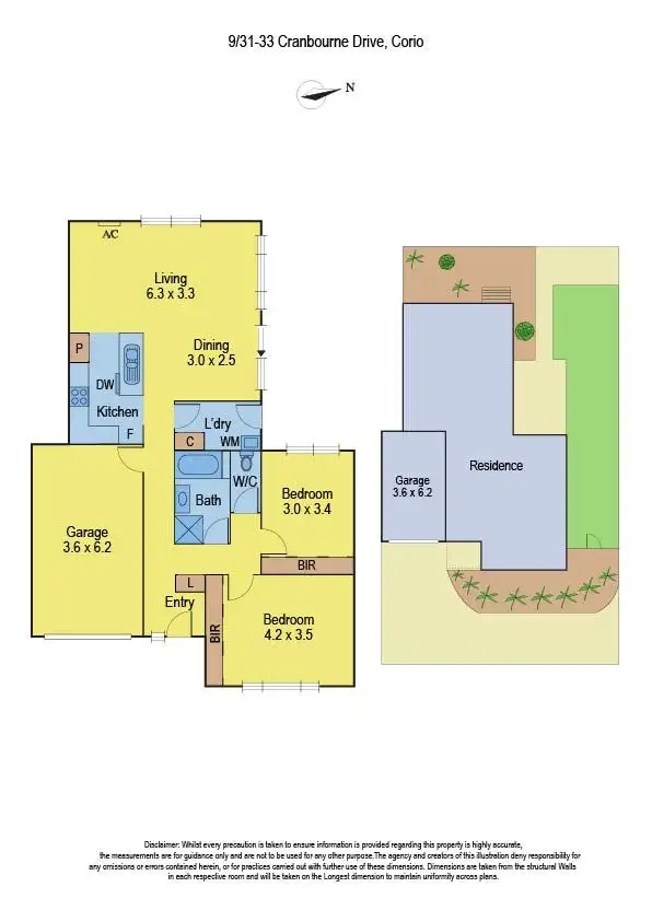Floorplan of Homely unit listing, 9/31-33 Cranbourne Drive, Corio VIC 3214