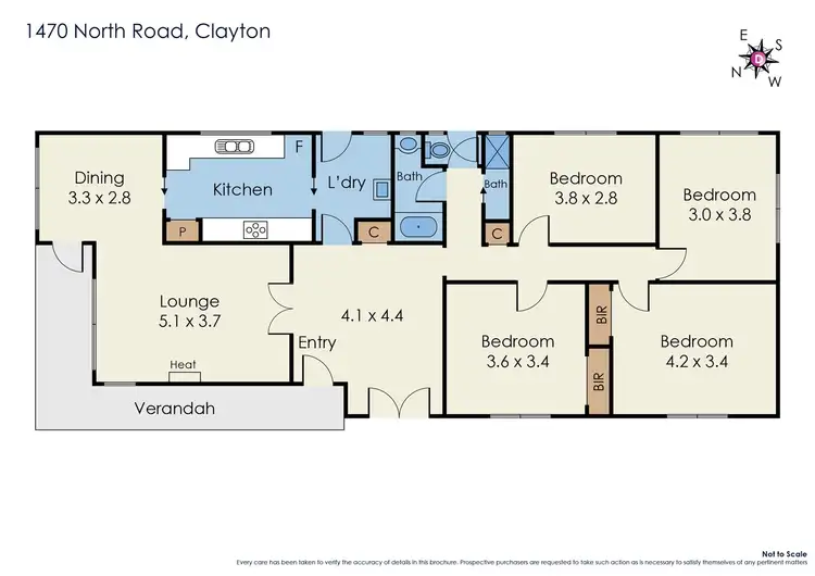 Floorplan of Homely house listing, 1470 North Road, Clayton VIC 3168