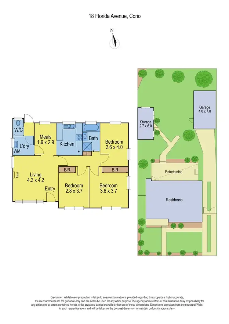 Floorplan of Homely house listing, 18 Florida Avenue, Corio VIC 3214