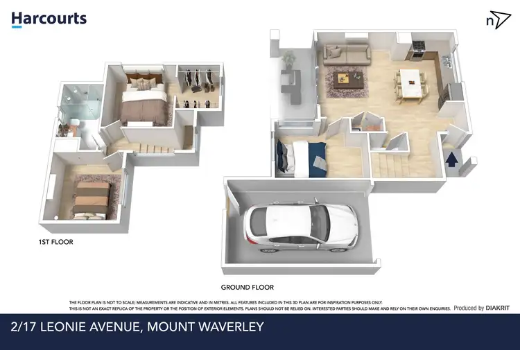 Floorplan of Homely townhouse listing, 2/17 Leonie Avenue, Mount Waverley VIC 3149