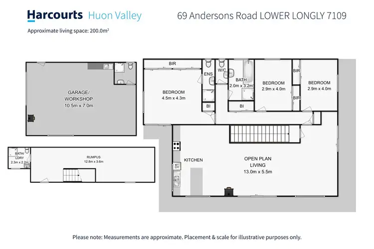 Floorplan of Homely house listing, 69 Andersons Road, Lower Longley TAS 7109