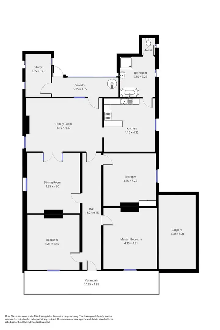 Floorplan of Homely house listing, 76 Kitchener Street, Peterborough SA 5422