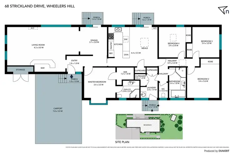 Floorplan of Homely house listing, 68 Strickland Drive, Wheelers Hill VIC 3150