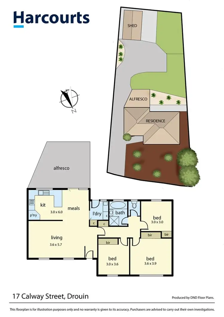 Floorplan of Homely house listing, 17 Calway Street, Drouin VIC 3818