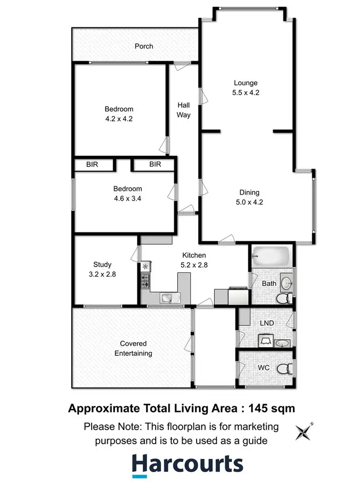 Floorplan of Homely house listing, 1/136 Hopkins Street, Moonah TAS 7009