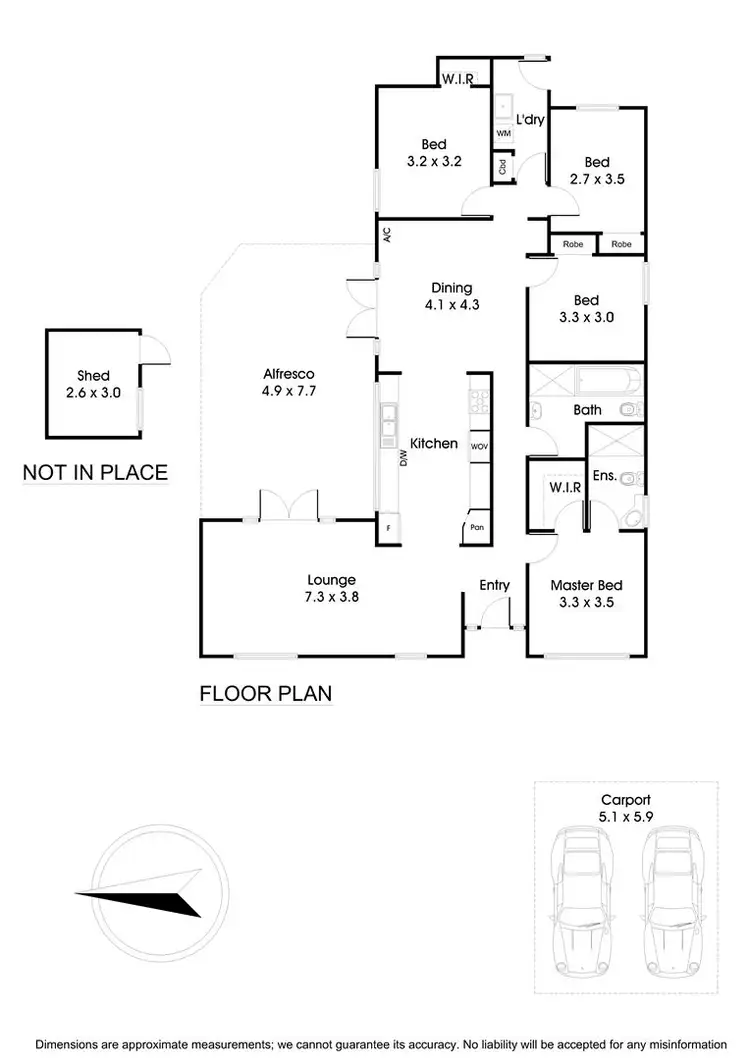 Floorplan of Homely house listing, 21 Zarro Street, Scoresby VIC 3179