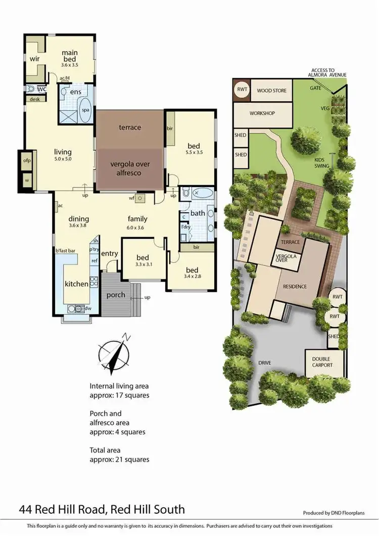 Floorplan of Homely house listing, 44 Red Hill Road, Red Hill VIC 3937