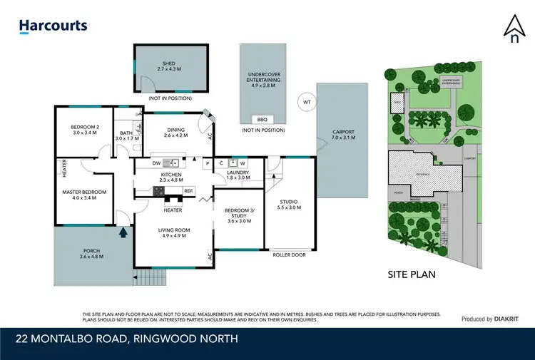 Floorplan of Homely house listing, 22 Montalbo Road, Ringwood North VIC 3134