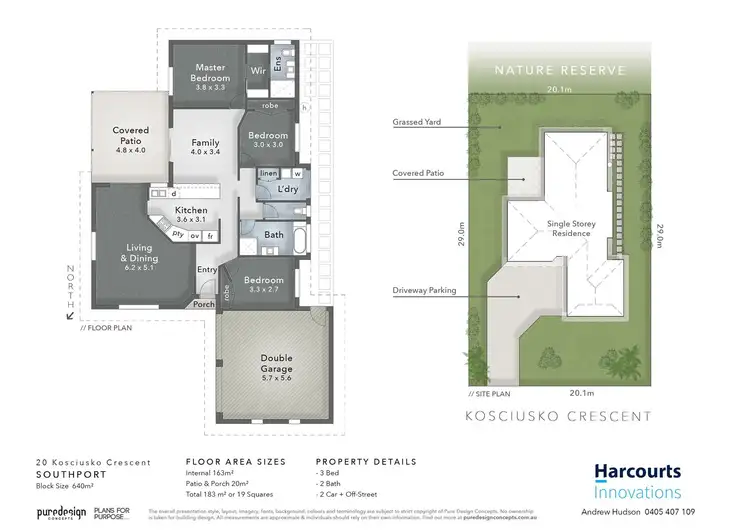 Floorplan of Homely house listing, 20 Kosciusko Crescent, Southport QLD 4215