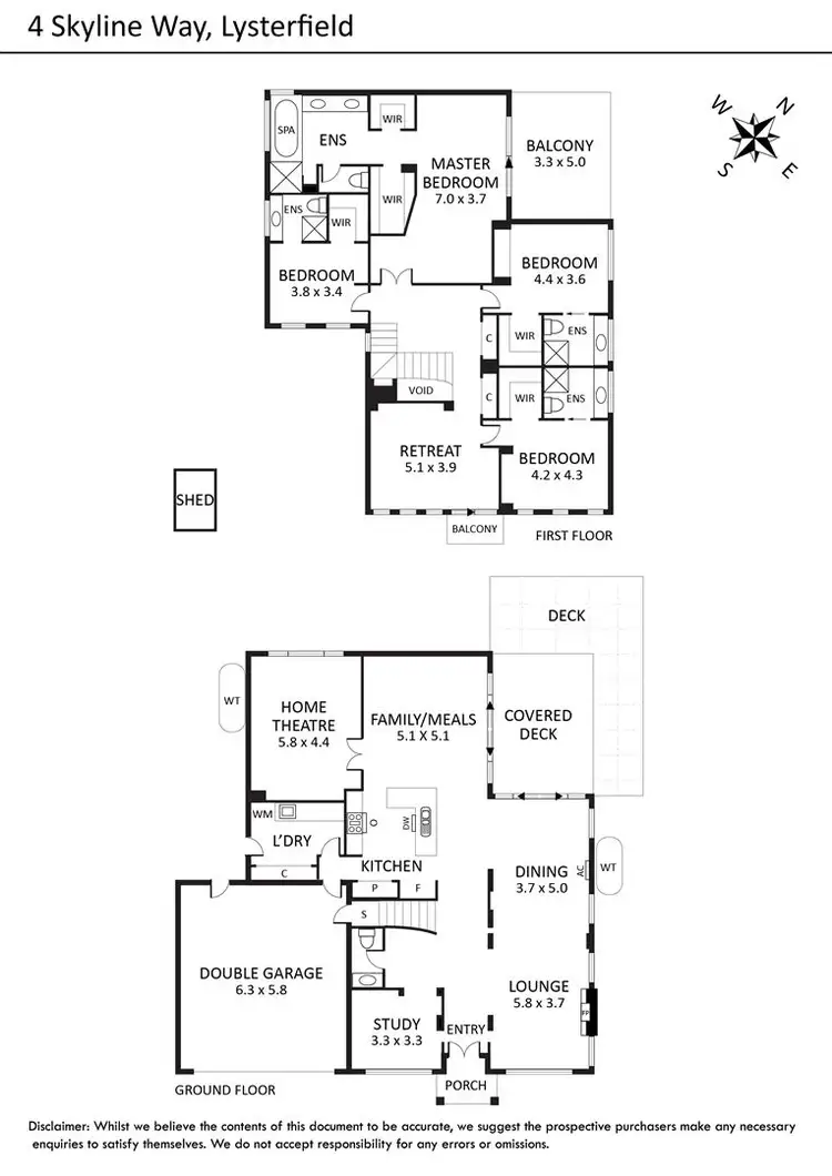 Floorplan of Homely house listing, 4 Skyline Way, Lysterfield VIC 3156