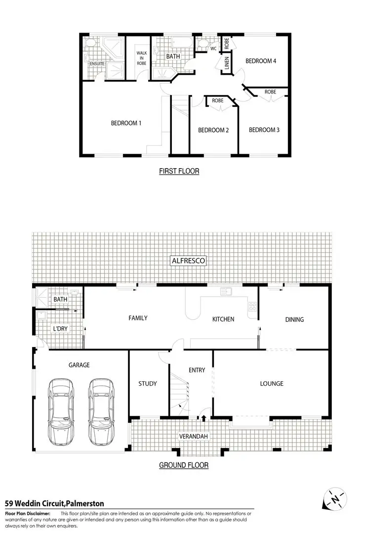 Floorplan of Homely house listing, 59 Weddin Circuit, Palmerston ACT 2913