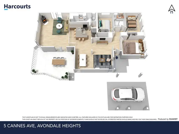 Floorplan of Homely house listing, 5 Cannes Ave, Avondale Heights VIC 3034