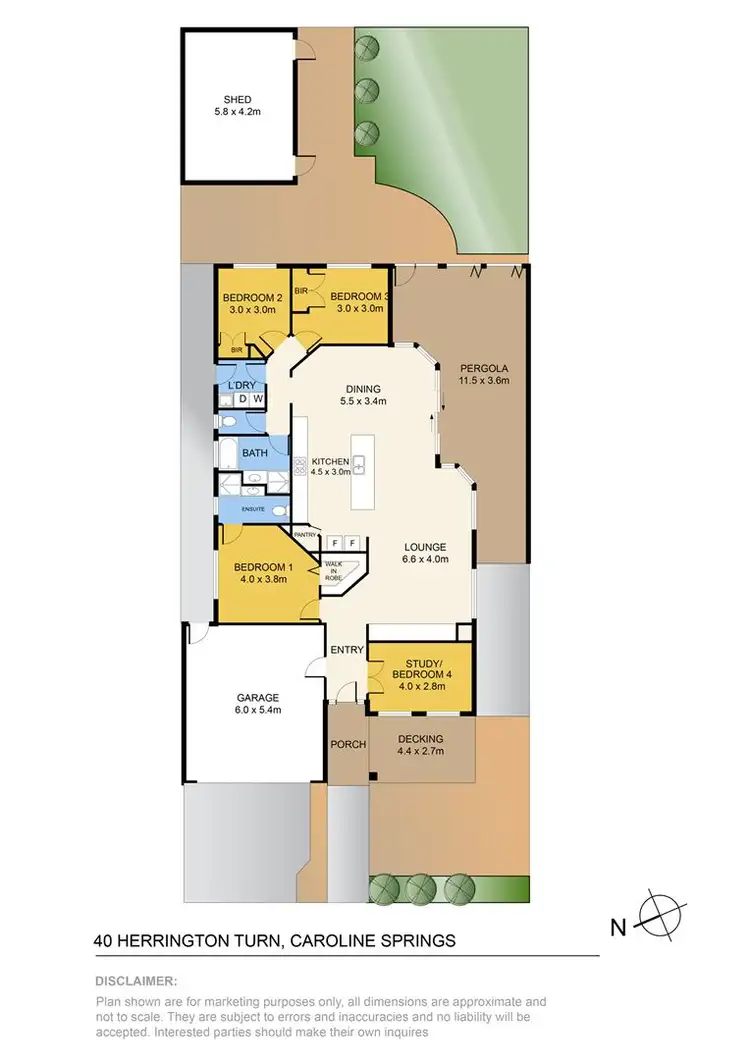 Floorplan of Homely house listing, 40 Herrington Turn, Caroline Springs VIC 3023