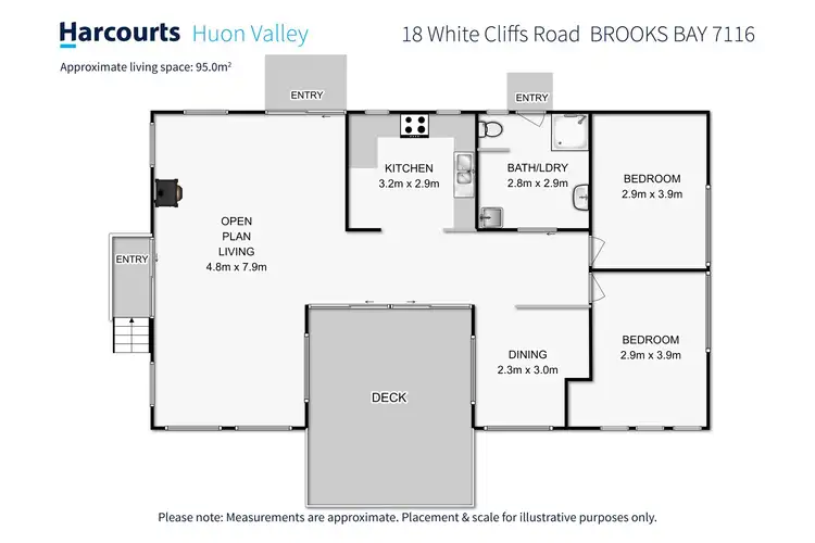 Floorplan of Homely house listing, 18 White Cliffs Road, Brooks Bay TAS 7116