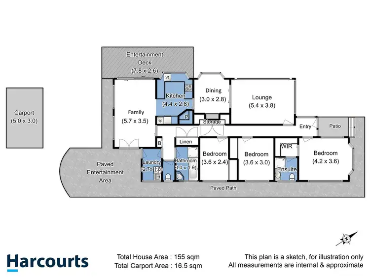 Floorplan of Homely house listing, 58 Diamond Drive, Blackmans Bay TAS 7052