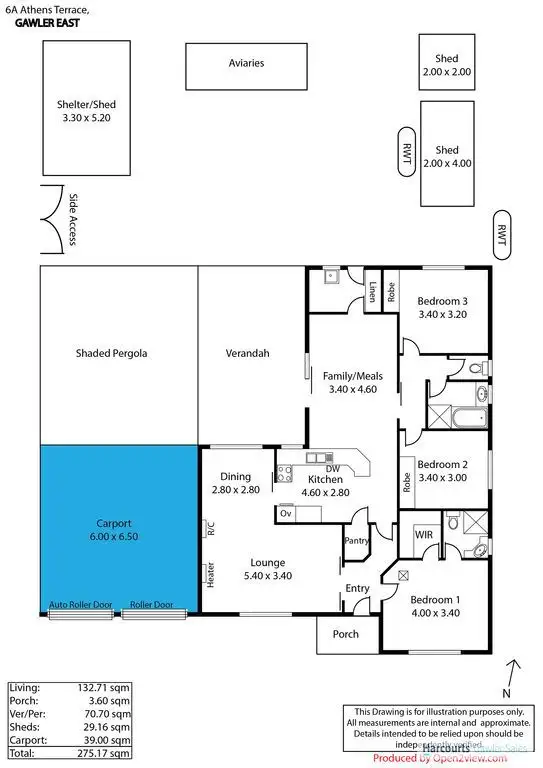Floorplan of Homely house listing, 6A Athens Terrace, Gawler East SA 5118