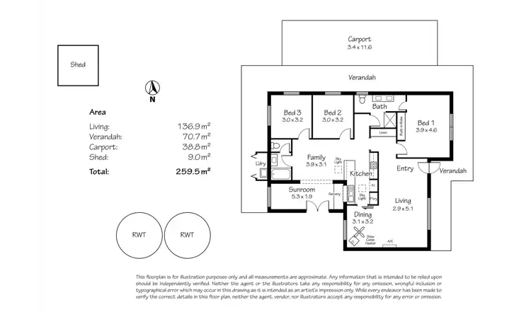 Floorplan of Homely house listing, 15B Power Court, Mount Barker SA 5251
