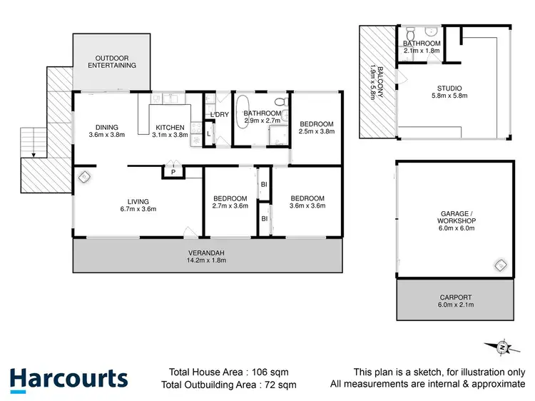 Floorplan of Homely house listing, 37 Kallista Drive, Huonville TAS 7109