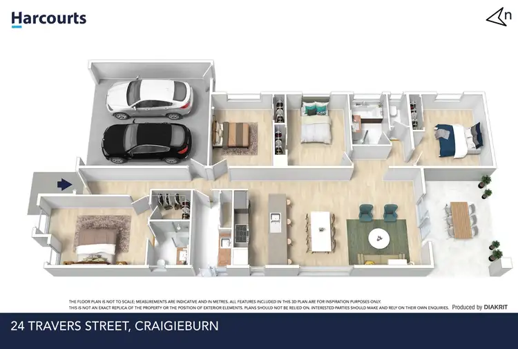 Floorplan of Homely house listing, 24 Travers Street, Craigieburn VIC 3064