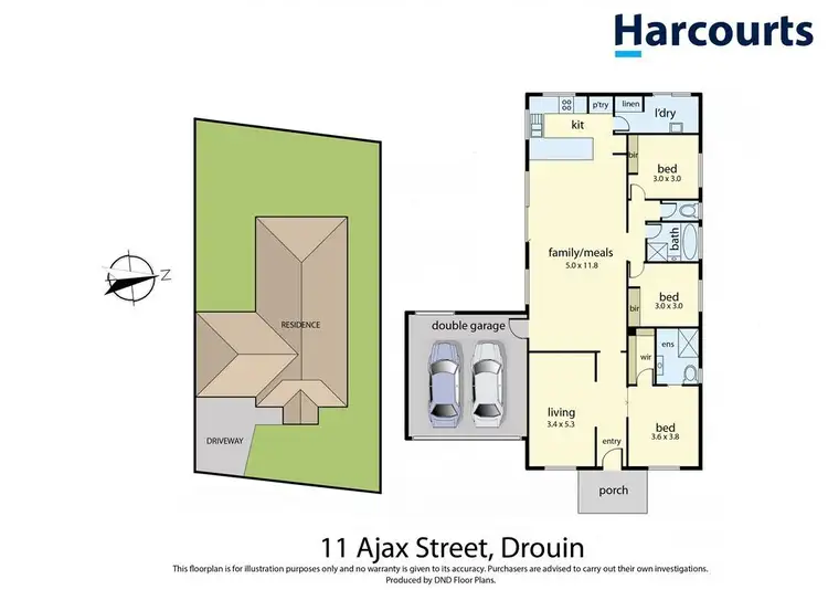 Floorplan of Homely house listing, 11 Ajax Street, Drouin VIC 3818