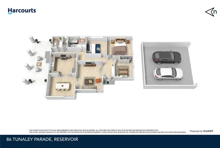 Floorplan of Homely house listing, 86 Tunaley Parade, Reservoir VIC 3073