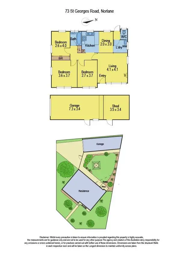 Floorplan of Homely house listing, 73 St Georges Road, Norlane VIC 3214