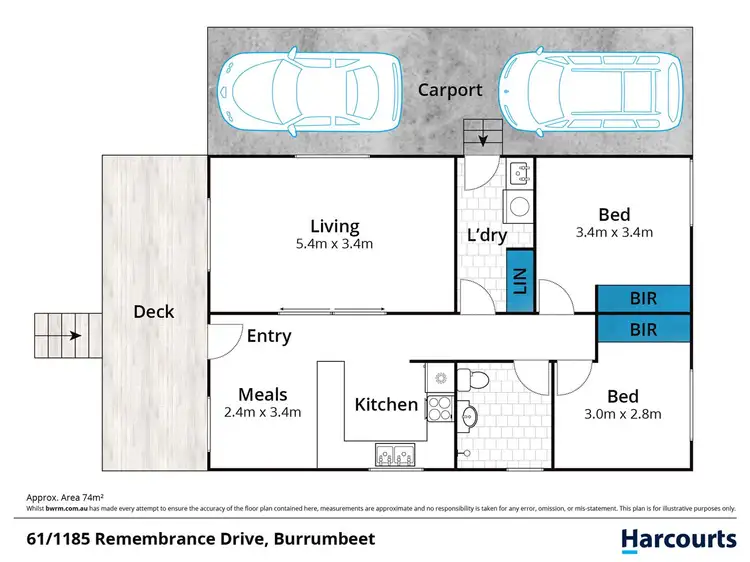 Floorplan of Homely unit listing, 61/1185 Remembrance Drive, Burrumbeet VIC 3352