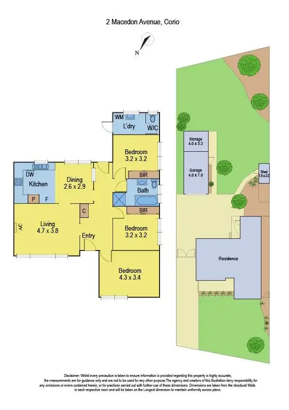 Floorplan of Homely house listing, 2 Macedon Avenue, Corio VIC 3214