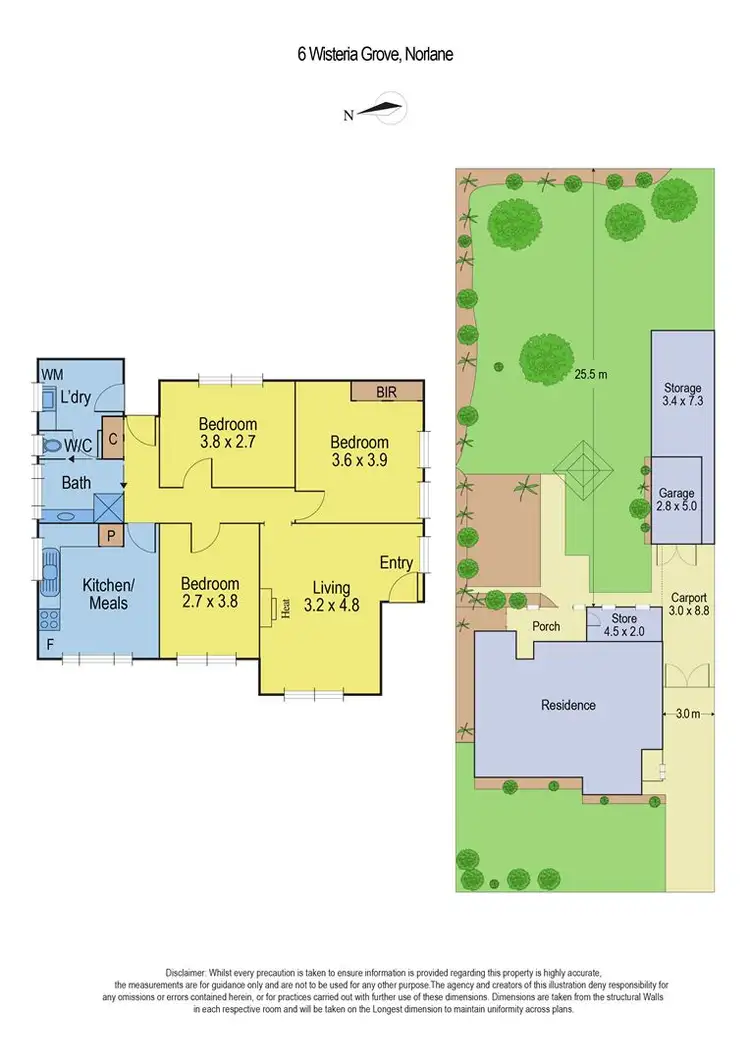 Floorplan of Homely house listing, 6 Wisteria Grove, Norlane VIC 3214