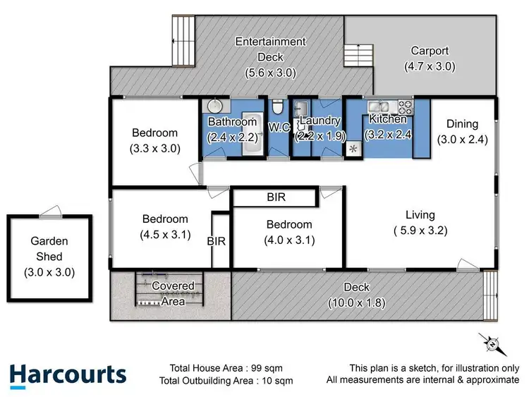 Floorplan of Homely house listing, 32 Marguerite Street, Ranelagh TAS 7109