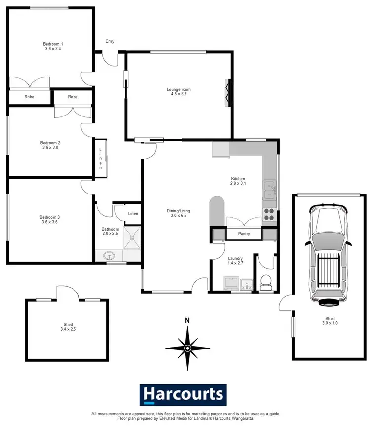 Floorplan of Homely house listing, 1 Wellington Street, Wangaratta VIC 3677