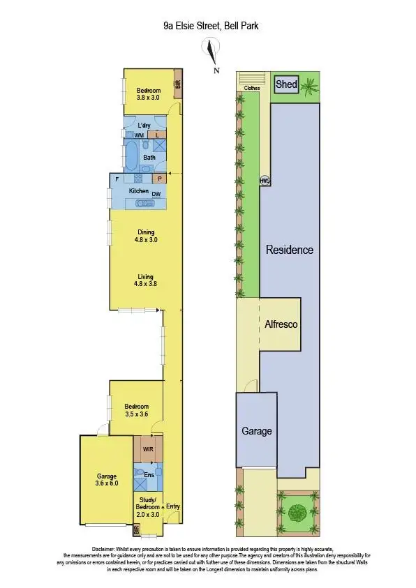 Floorplan of Homely townhouse listing, 9a Elsie Street, Bell Park VIC 3215