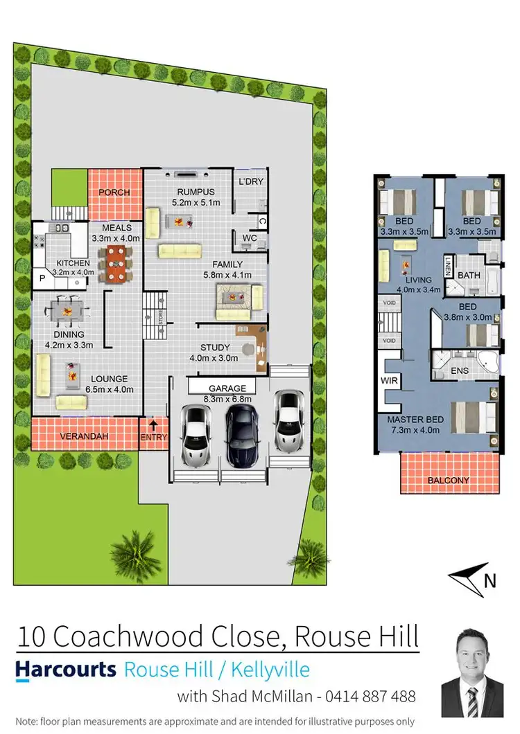 Floorplan of Homely house listing, 10 Coachwood Close, Rouse Hill NSW 2155