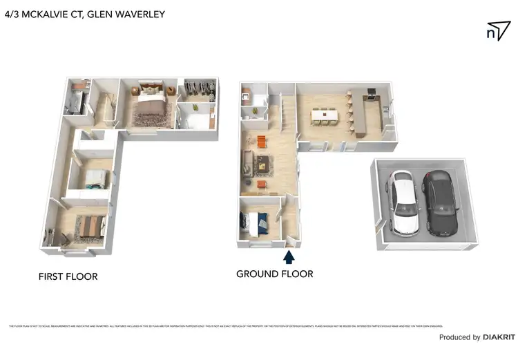 Floorplan of Homely townhouse listing, 4/3 Mckelvie Court, Glen Waverley VIC 3150