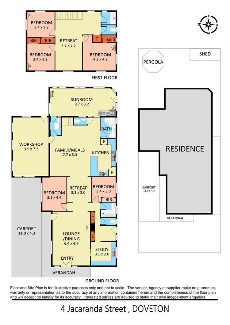 Floorplan of Homely house listing, 4 Jacaranda Street, Doveton VIC 3177