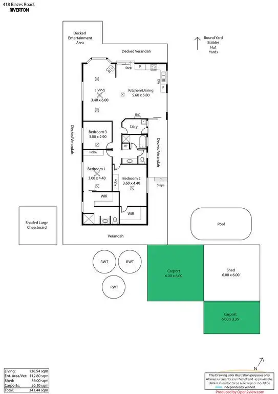 Floorplan of Homely house listing, 418 Blazes Road, Riverton SA 5412