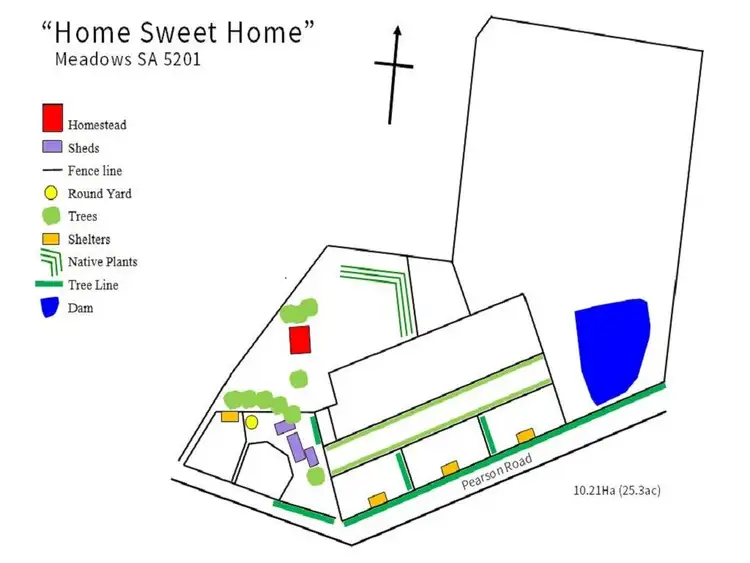 Floorplan of Homely rural property listing, 3 Pearson Road, Meadows SA 5201