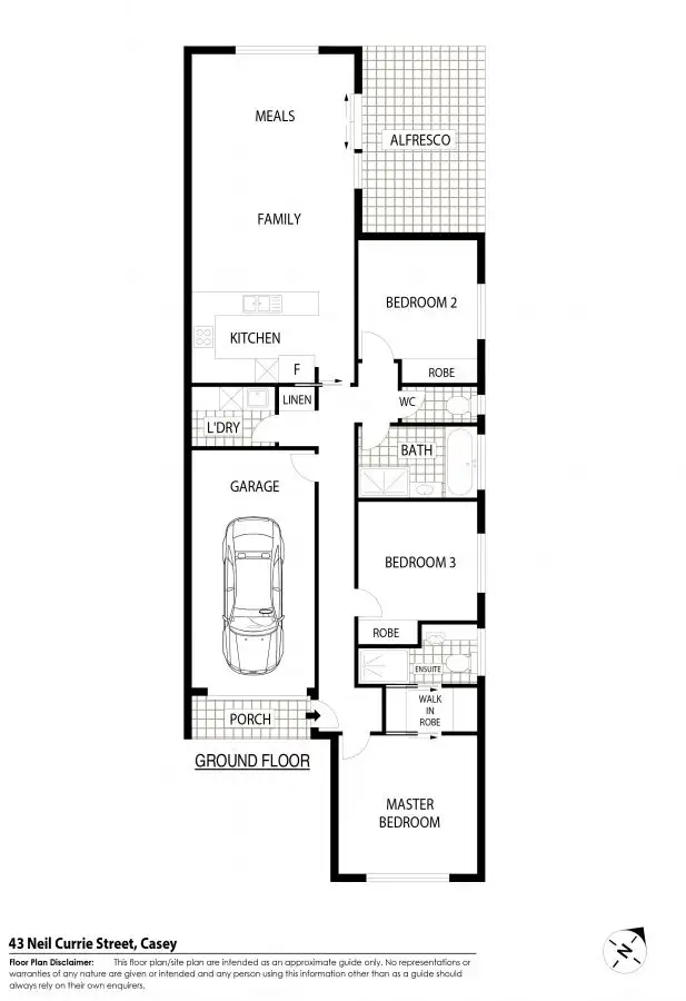 Floorplan of Homely house listing, 43 Neil Currie Street, Casey ACT 2913