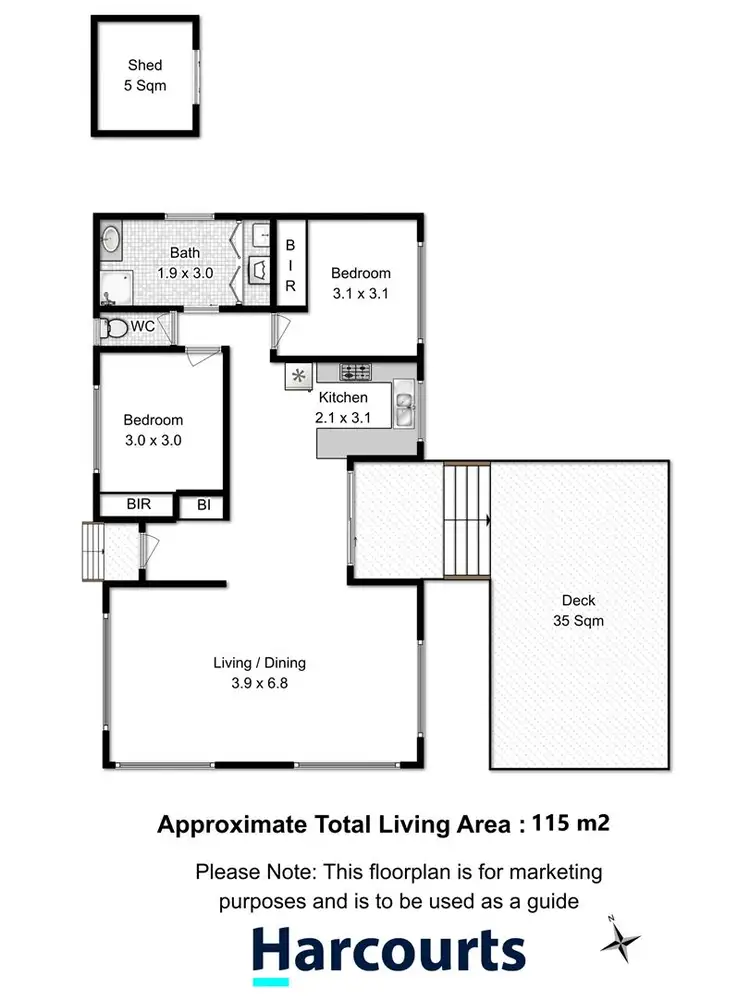 Floorplan of Homely house listing, 22a Cavenor Drive, Oakdowns TAS 7019