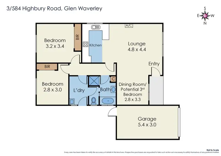 Floorplan of Homely unit listing, 3/584 Highbury Road, Glen Waverley VIC 3150