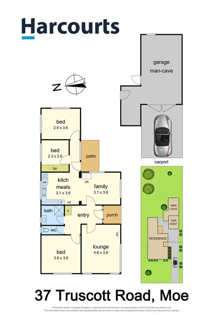 Floorplan of Homely house listing, 37 Truscott Road, Moe VIC 3825