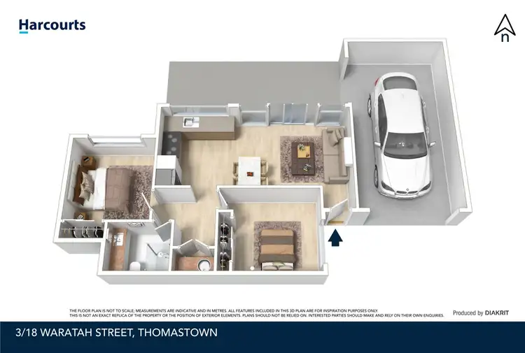 Floorplan of Homely unit listing, 3/18 Waratah Street, Thomastown VIC 3074